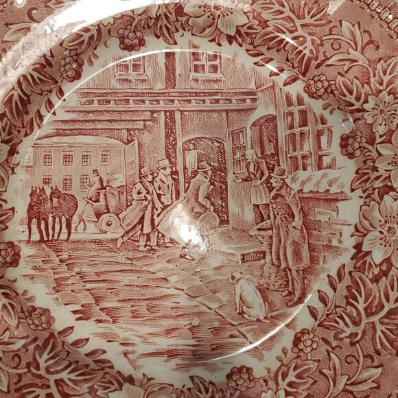 Royal Tudor Ware Ironstone coaching taverns plate set - Picture 3 of 5